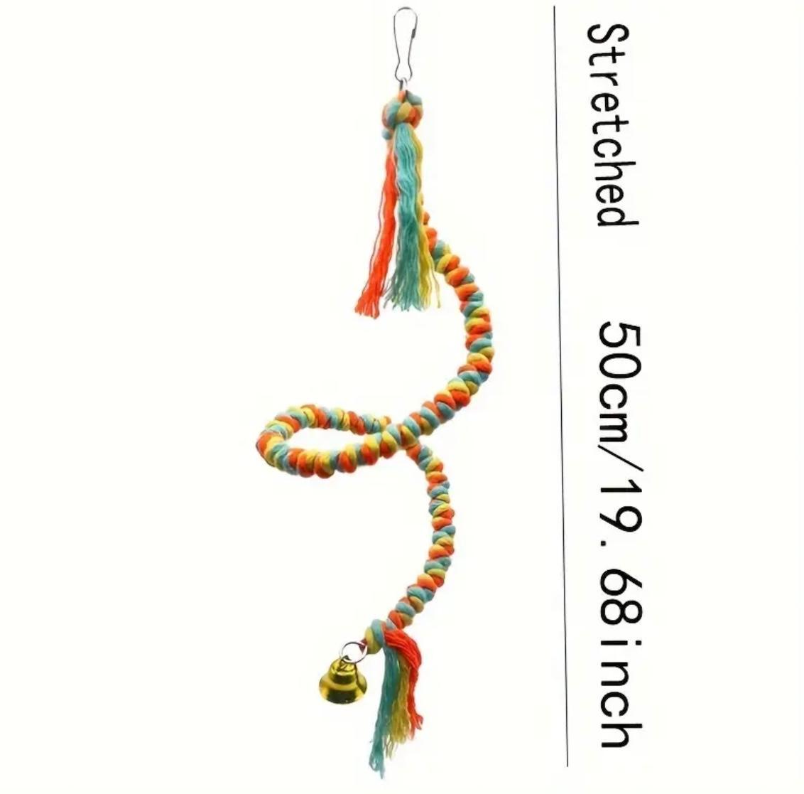 Іграшка для папуг канатик-спіралька 50 см (56547645) - фото 6 Іграшка для папуг канатик-спіралька 50 см (56547645) - фото 6