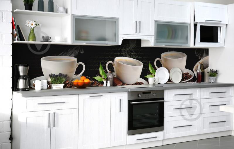 Скинали на кухню Zatarga «Кофейный шлейф» 600х2500 мм виниловая 3Д наклейка кухонный фартук самоклеящаяся Скинали на кухню Zatarga «Кофейный шлейф» 600х2500 мм виниловая 3Д наклейка кухонный фартук самоклеящаяся