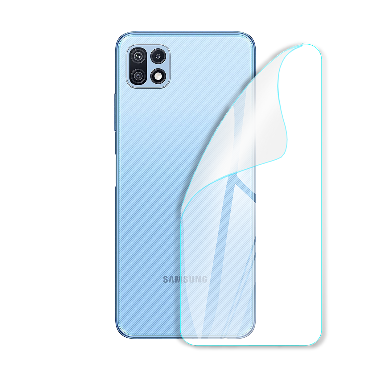 Захисна поліуретанова глянсова плівка Medium Armor для корпусу смартфону Samsung Galaxy F42 5G (PF-M02CSG-001-115)