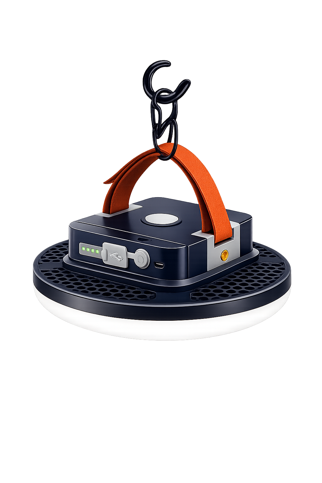 Лампа светодиодная с аккумулятором с магнитом и крючком 8400 mAh (8400)