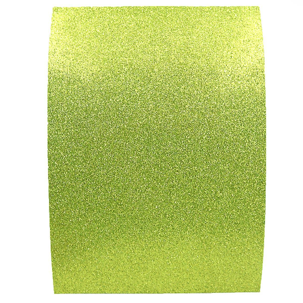 Фоаміран EVA Glitter HQ А4 з клеєм 1,7 мм 10 арк. в упаковці Салатовий (MTT-188078)