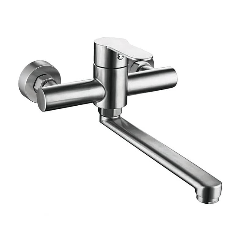 Смеситель для кухни Zerix DAX-005 настенный из нержавеючей стали SUS304 (ZX4814)