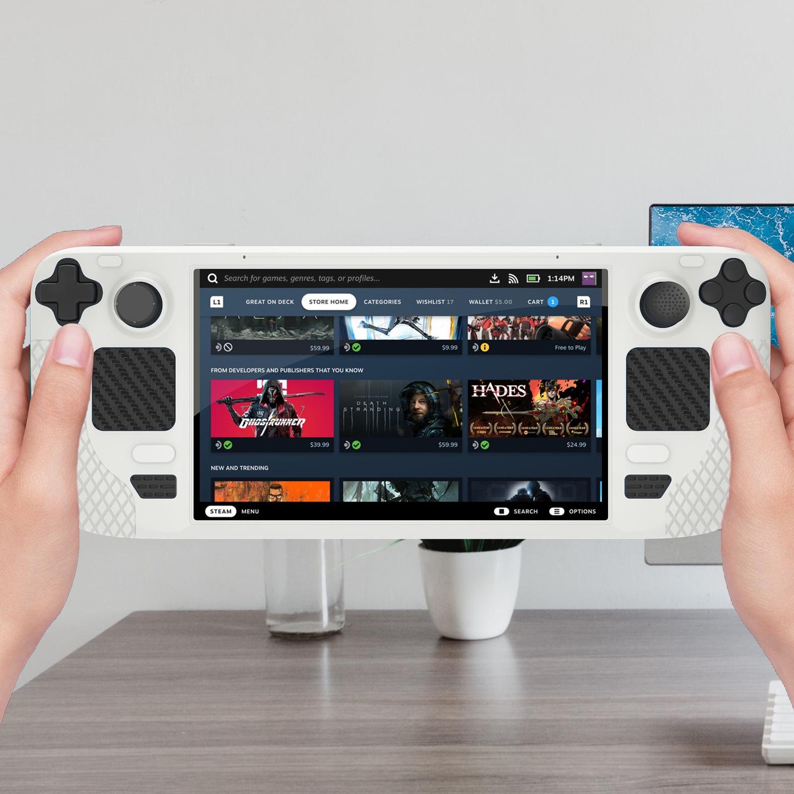 Защитный чехол для Steam Deck силиконовый White (ACS-ZSCFSDwh) - фото 4