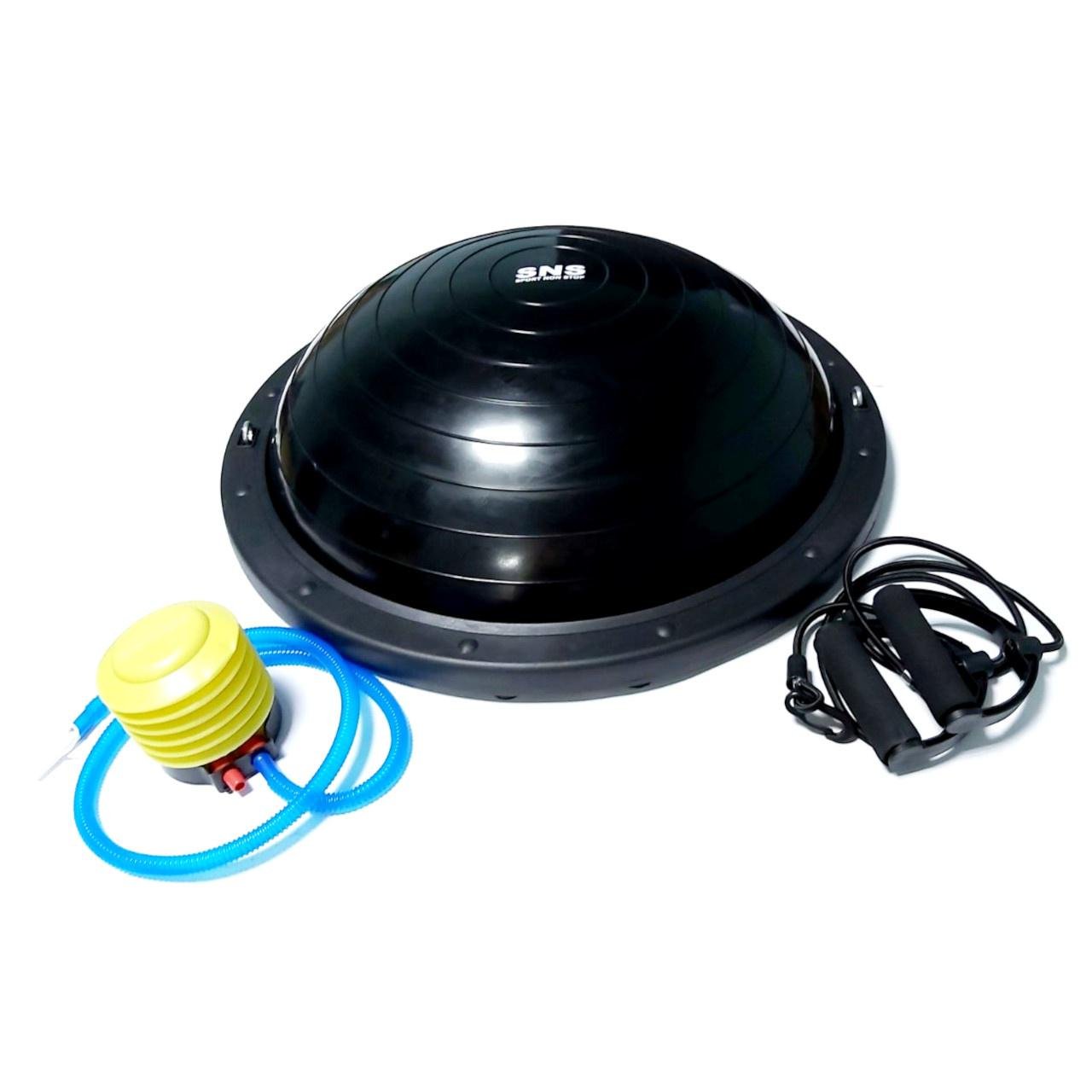 Балансувальна платформа BOSU напівсфера 60 см з насосом Чорний - фото 1 Балансувальна платформа BOSU напівсфера 60 см з насосом Чорний - фото 1