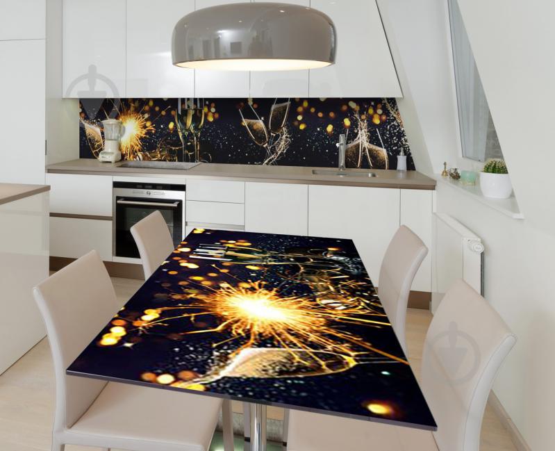 Наклейка 3Д виниловая на стол Zatarga «Брызги шампанского» 650х1200 мм (Z183335/1st)