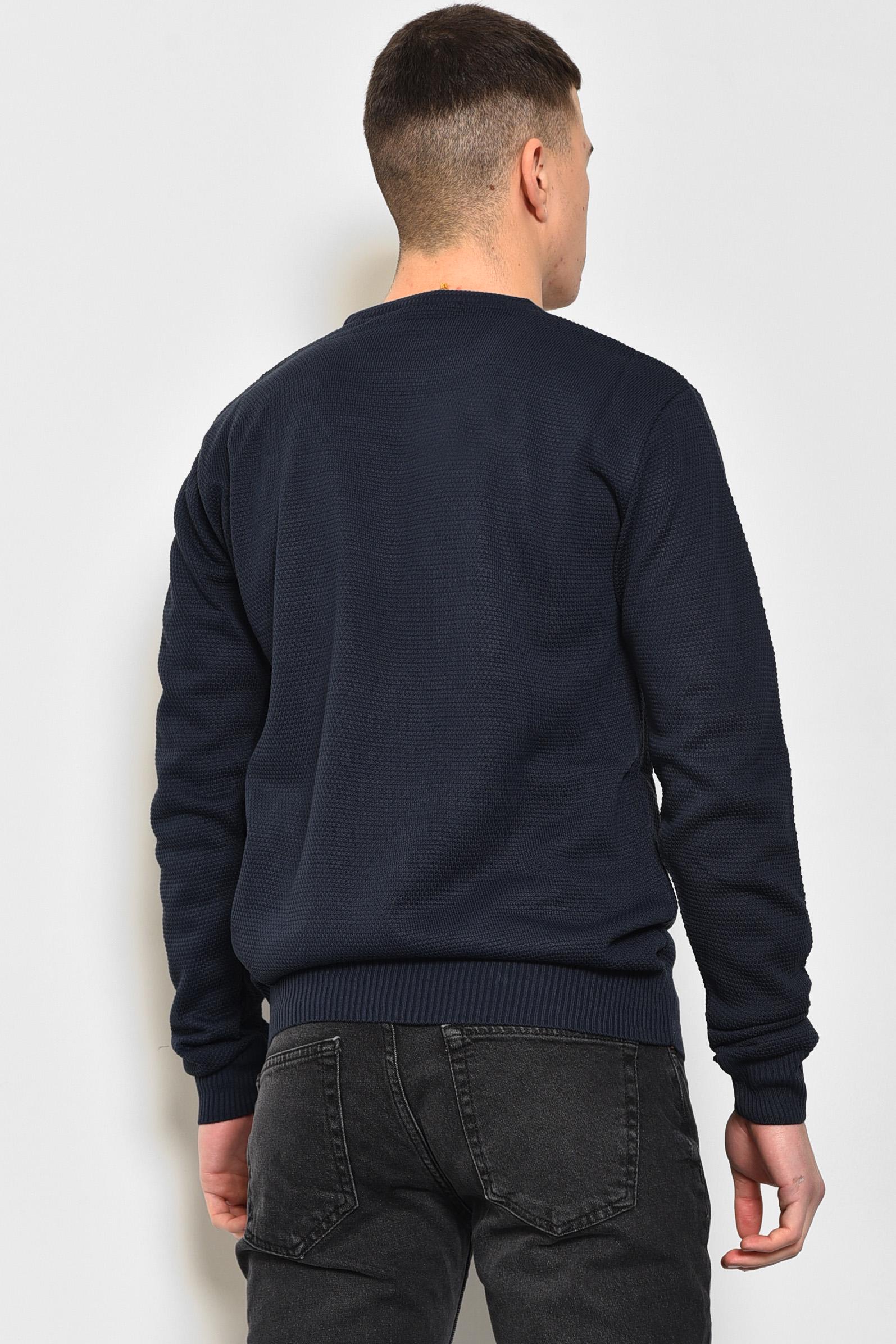 Свитер мужской L Синий (173338) - фото 3