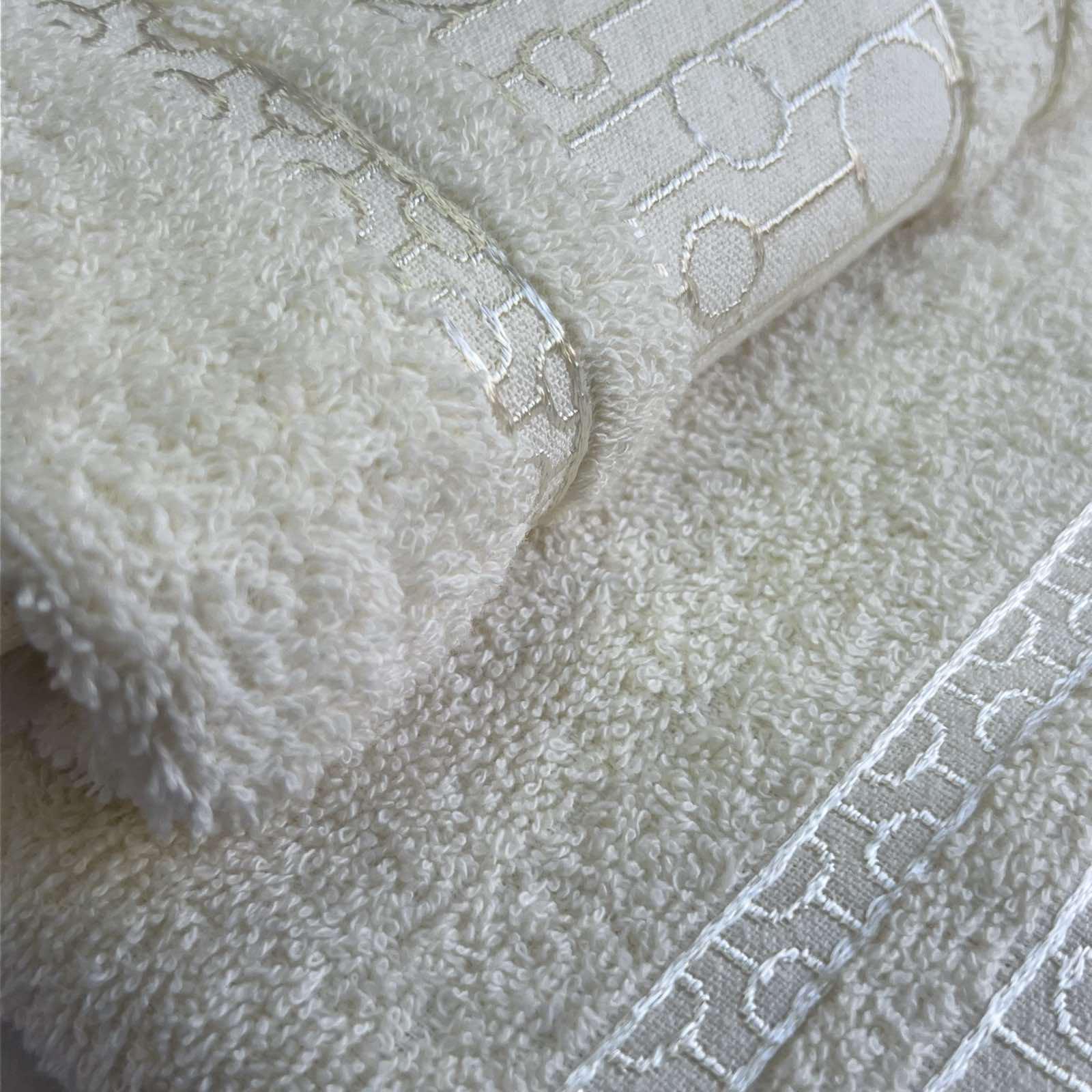 Набор полотенец банное и для лица 70х40 см/50х90 см 2 шт. Белый (mame2v1krug-beyaz) - фото 2 Набор полотенец банное и для лица 70х40 см/50х90 см 2 шт. Белый (mame2v1krug-beyaz) - фото 2