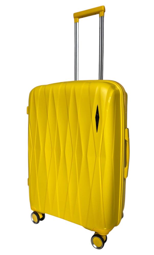 Валіза середня Madisson Snowball 51103 поліпропілен M Жовтий - фото 5