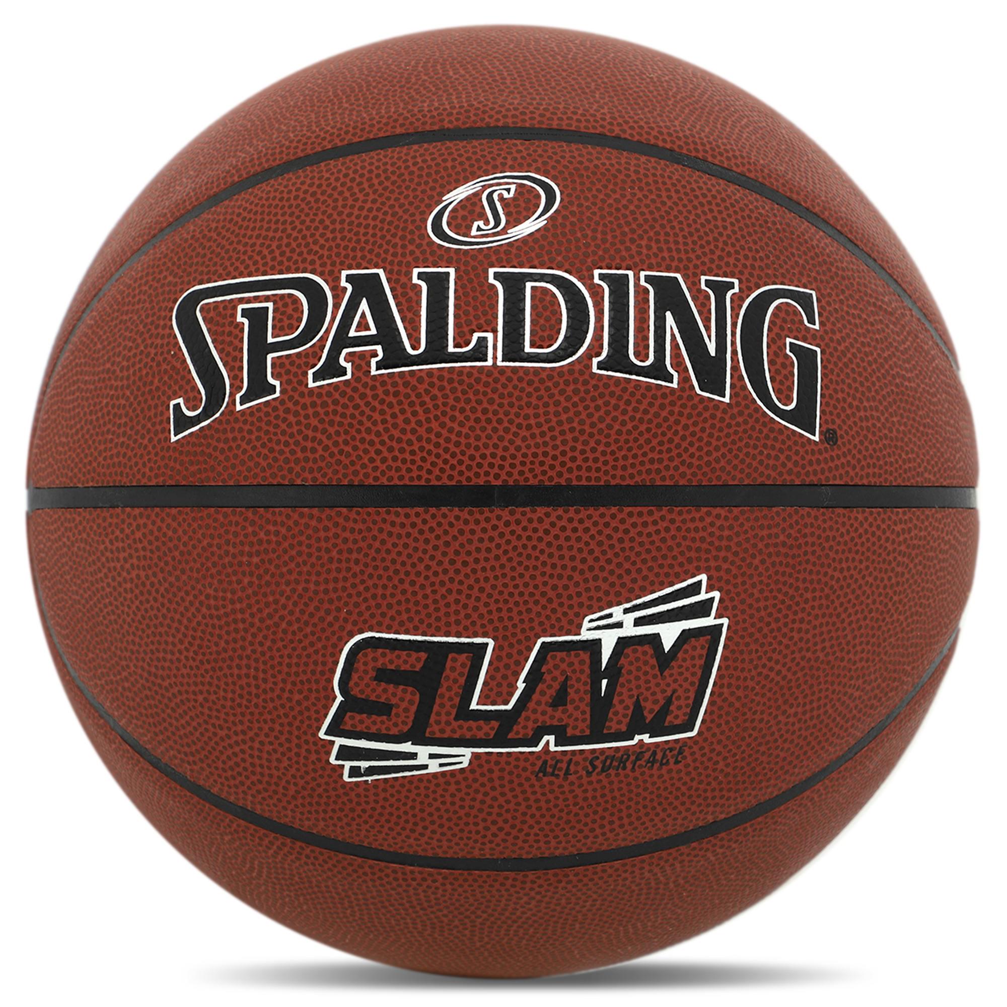 Баскетбольный мяч SPALDING SLAM Composite Leather 76899Z №7 Коричневый