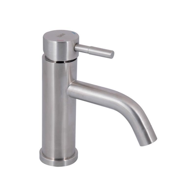 Змішувач для раковини Lidz Aria 0011F нержавіюча сталь LDARI0011FNKS46091 Nickel