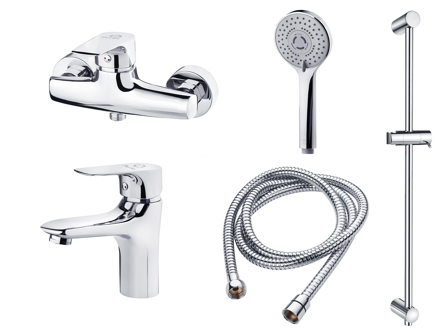 Набор смесителей Perla Hunt 10605-C (PSH605+PSH603+PSF1031)