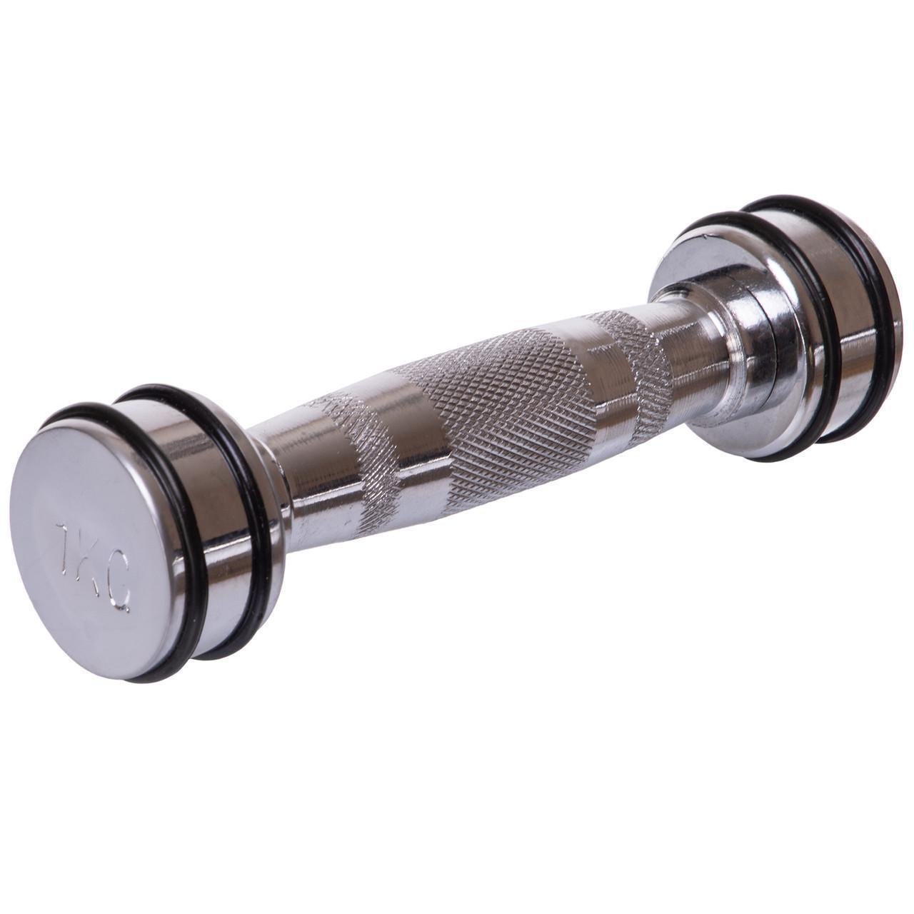 Гантель цельная Record DB5204-1 стальная хромированная 1 кг (2532859835) - фото 1