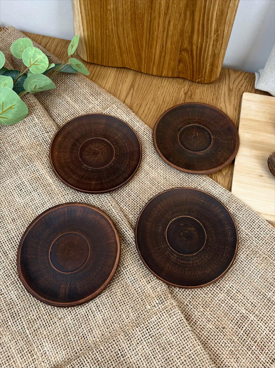 Блюдо для чашки керамическое глиняное (3003-41) - фото 8 Блюдо для чашки керамическое глиняное (3003-41) - фото 8