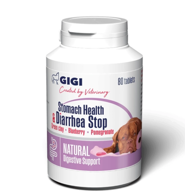 Ветпрепарат Stomach Health&Diarrhea Stop Ветсорбин GIGI 80 таб.