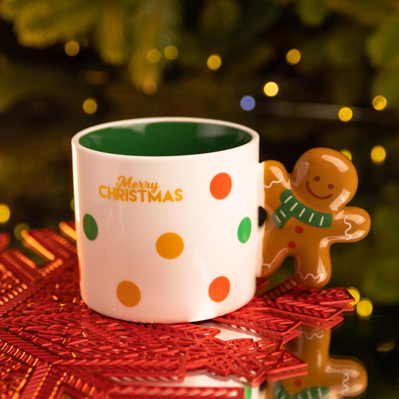 Чашка порцелянова Пряничний чоловічок 400 мл (FM-CS-51WGR) - фото 1 Чашка порцелянова Пряничний чоловічок 400 мл (FM-CS-51WGR) - фото 1