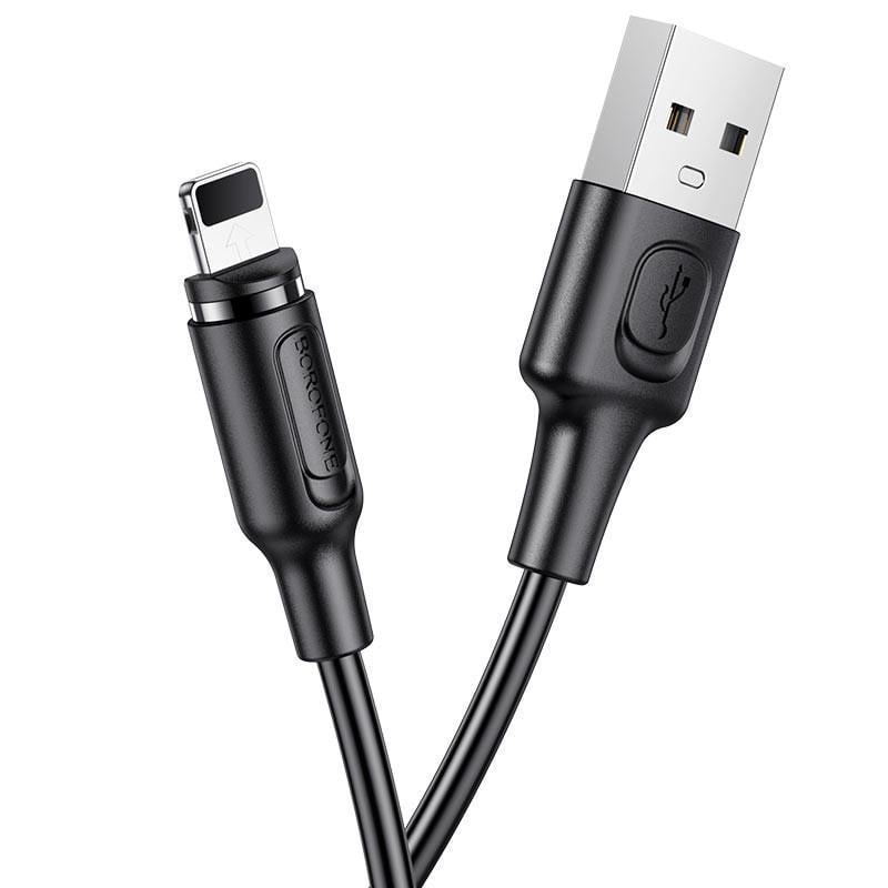 Дата кабель Borofone BX41 Amiable USB to Lightning 1 м Black