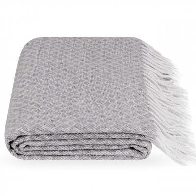 Плед рута 130х180 см Сірий - фото 1