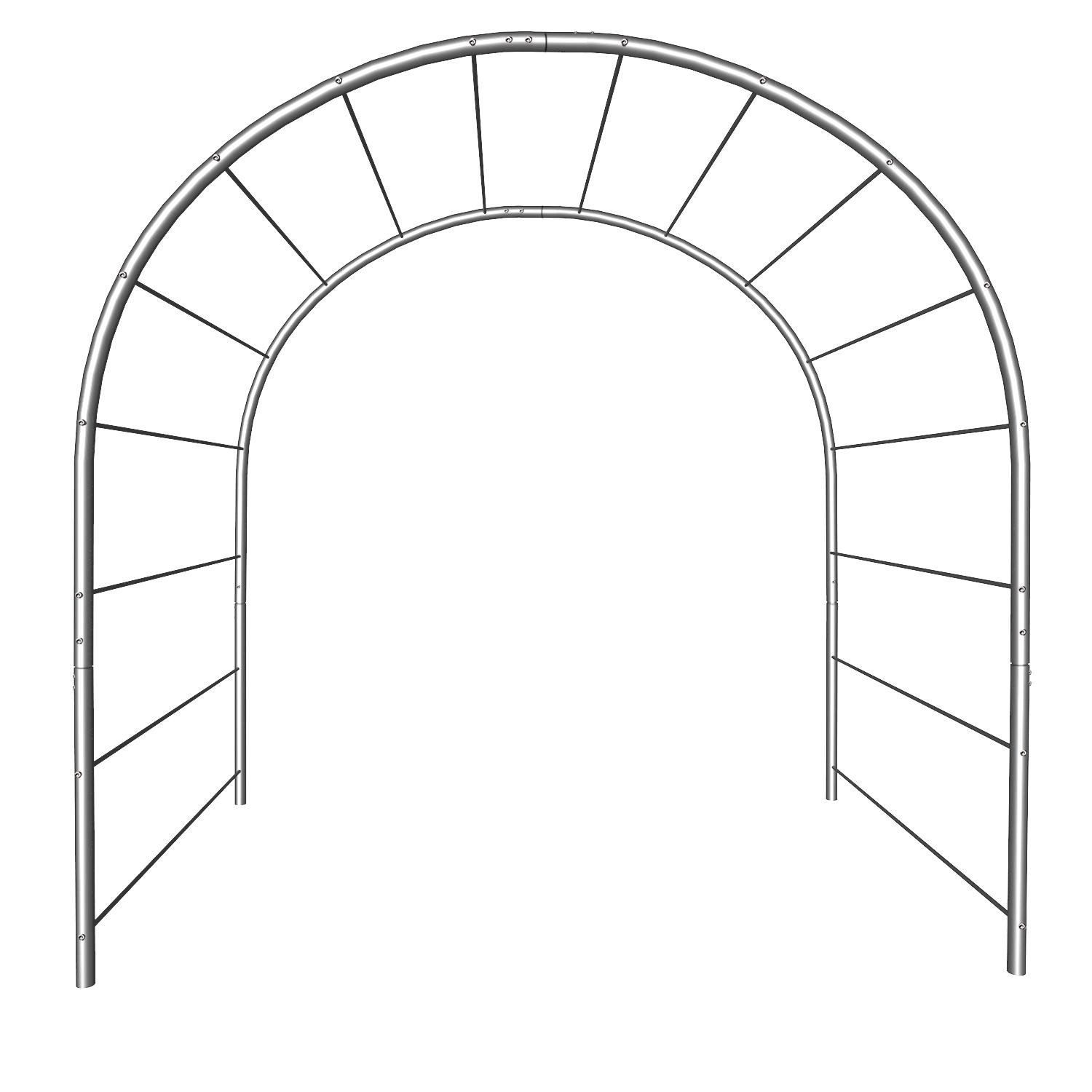 Опора для растений арка садовая 3000х2700х1500 мм d 28 мм/d 12 мм (АС-D28/D12-3000*2700*1500) - фото 1