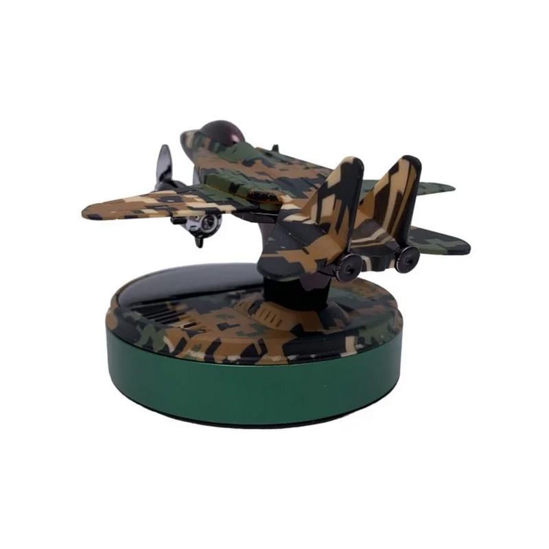 Ароматизатор автомобильный Самолет-истребитель на солнечной батарее в подарочной упаковке Камуфляжный/Зеленый (4544-Leader) - фото 5 Ароматизатор автомобильный Самолет-истребитель на солнечной батарее в подарочной упаковке Камуфляжный/Зеленый (4544-Leader) - фото 5
