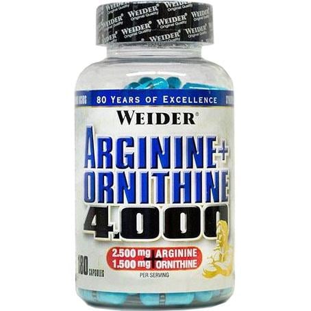 Аминокислота Weider Arginine+Ornithine 4000 180 капс. (2739)