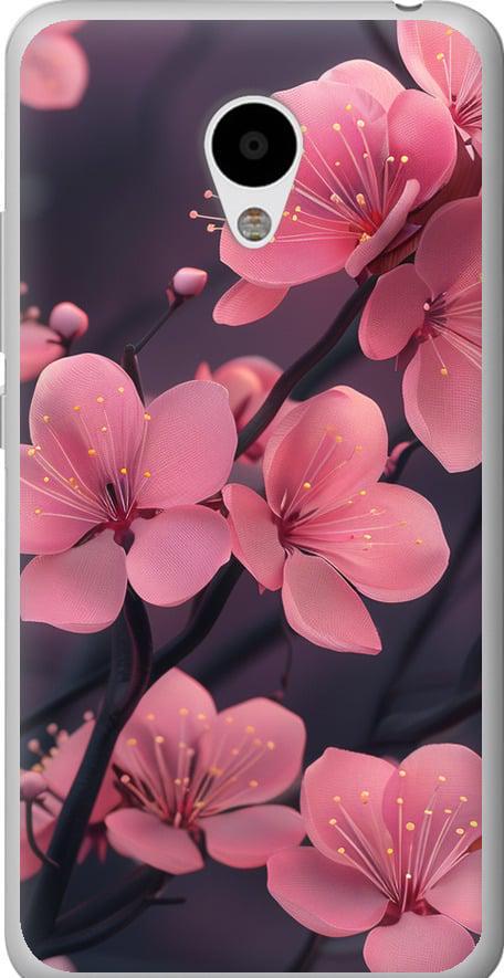 Чехол на Meizu M3 Пурпурная сакура (6075t-272-42517) Чехол на Meizu M3 Пурпурная сакура (6075t-272-42517)