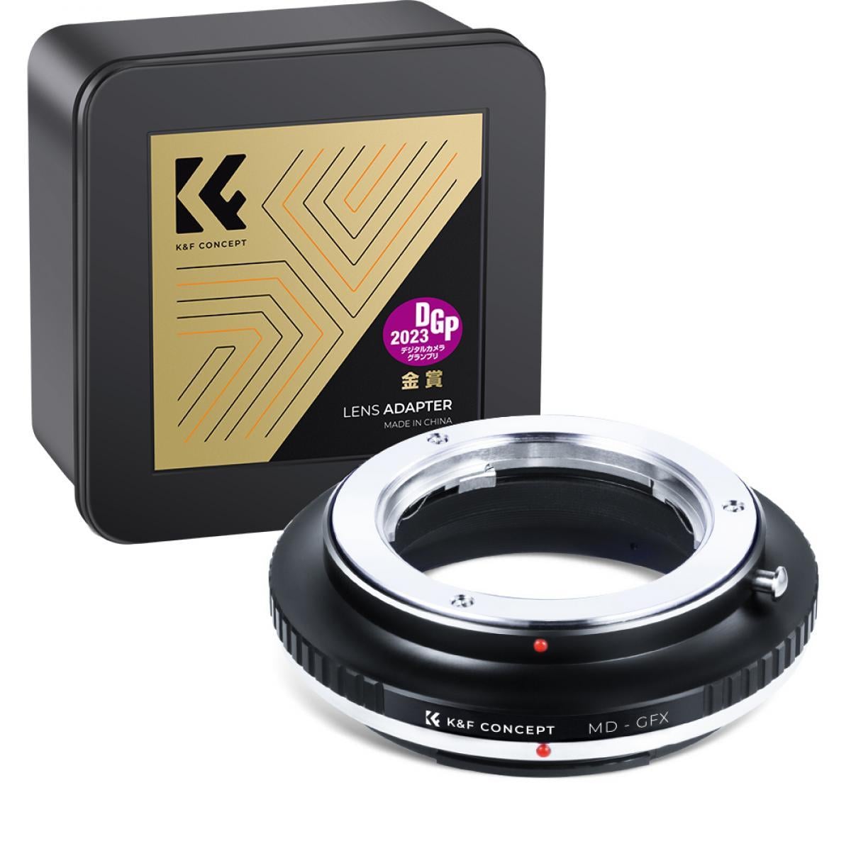 Адаптер переходник K&F Concept MD-GFX для объективов Minolta MD на байонет Fuji GFX KF06.353 (2816408100)