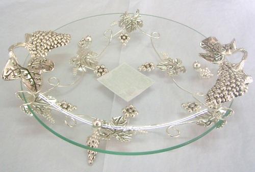 Блюдо круглое с ручками декоративное Виноград 34х30х8 см (3235298) Блюдо круглое с ручками декоративное Виноград 34х30х8 см (3235298)