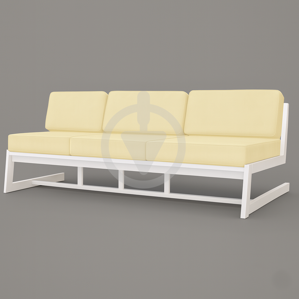 Диван металевий AVVS tech Атлас лофт велюр 246 см Бежевий/Білий (30222880) - фото 1 Диван металевий AVVS tech Атлас лофт велюр 246 см Бежевий/Білий (30222880) - фото 1