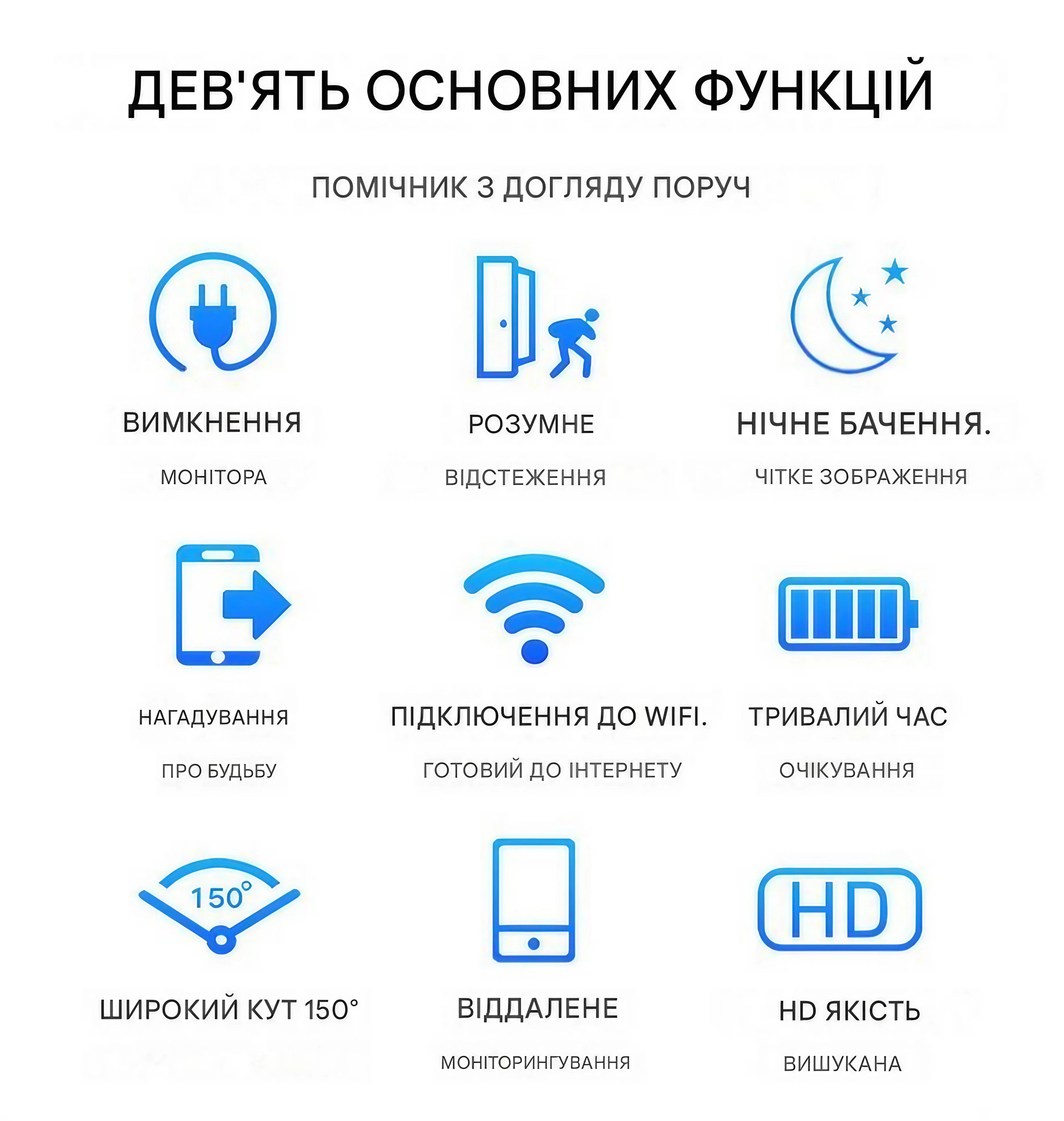 Камера видеонаблюдения мини беспроводная WiFi X6 1080P с ночным видением и датчиком движения (DT-P7-X6D) - фото 6