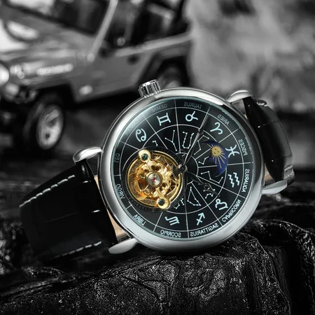 Наручний годинник Winner 8271 Silver/Black - фото 2 Наручний годинник Winner 8271 Silver/Black - фото 2