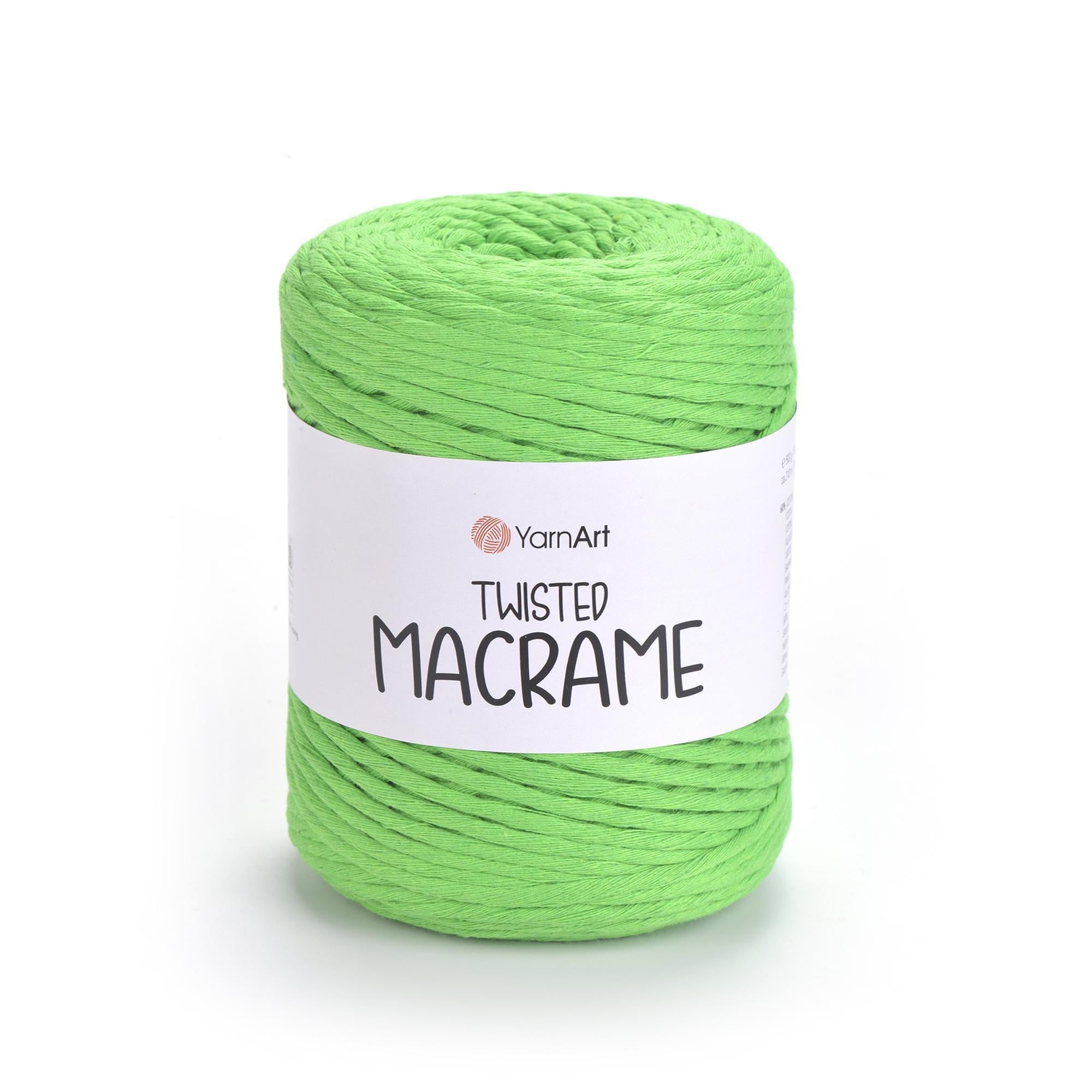 Шпагат для макраме Twisted Macrame 4 мм 500 г Ярко-зеленый №802