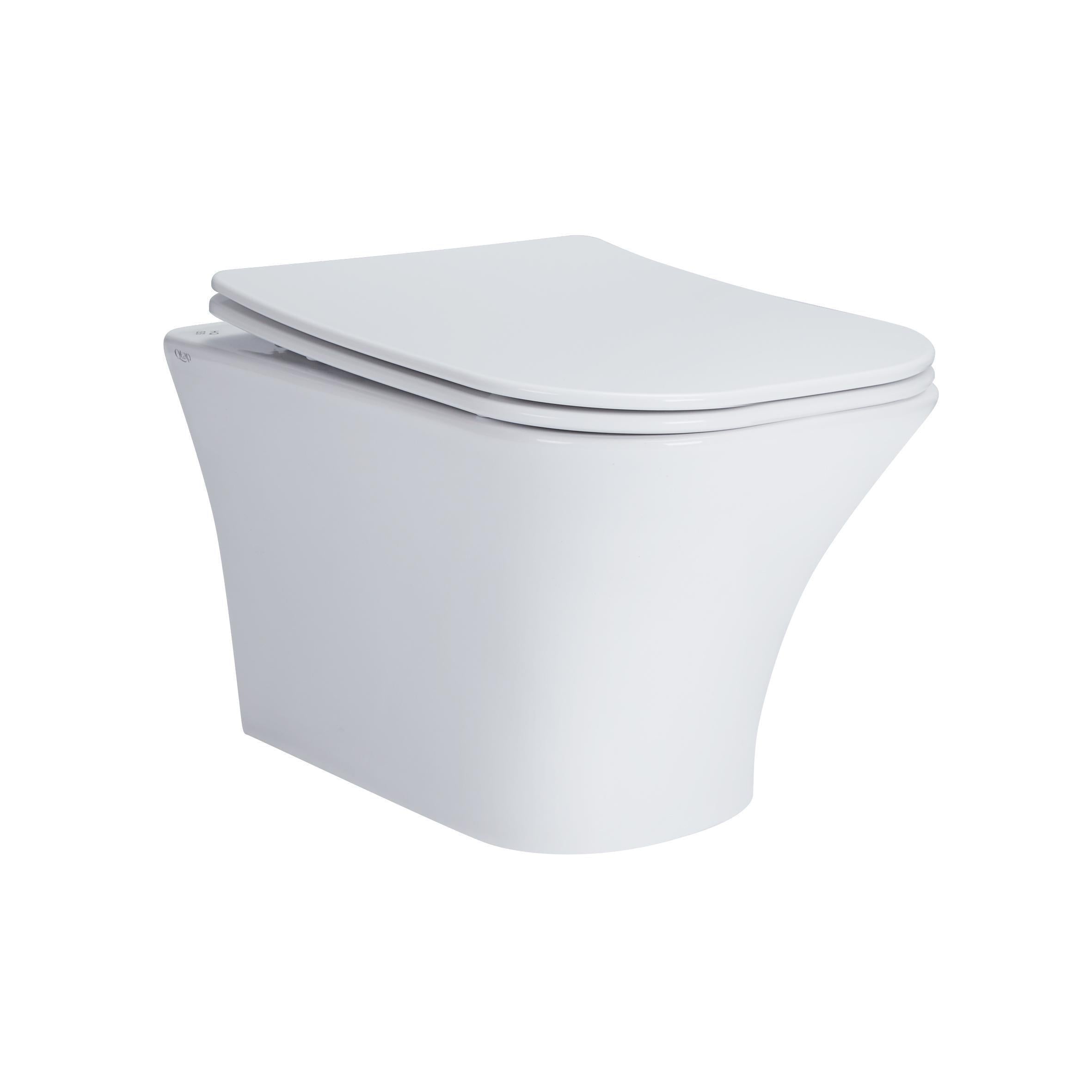 Унитаз подвесной Qtap Presto безободочный с сиденьем Soft-close (QT24332615EW (SD00045934)