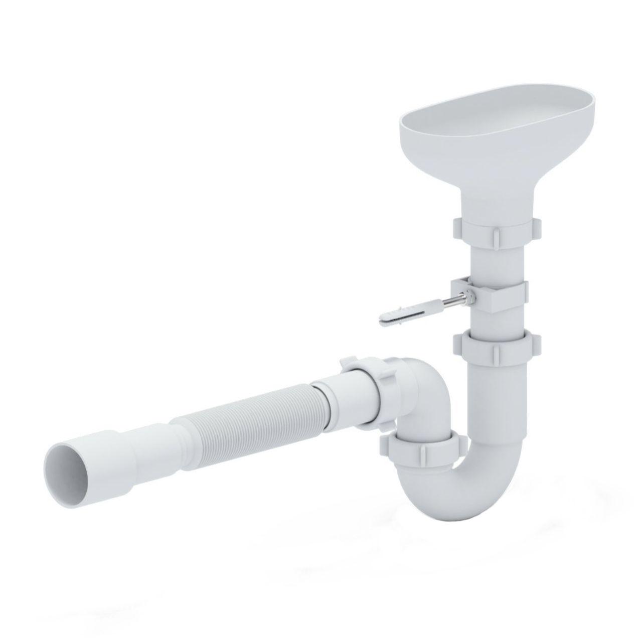 Сифон прямоточный ANI Plast 1 1/2"х40 с гибкой трубой 40х40/50 с разрывом струи (DR0115EU) Сифон прямоточный ANI Plast 1 1/2"х40 с гибкой трубой 40х40/50 с разрывом струи (DR0115EU)