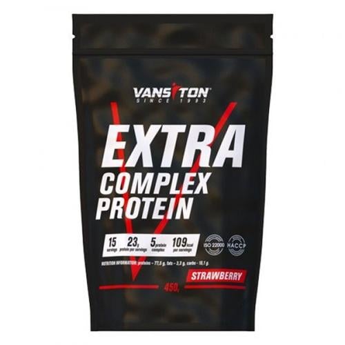 Протеїн Vansiton Extra Complex Protein 450 г 15 порцій Strawberry