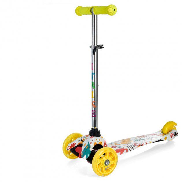 Самокат трехколесный iTrike Mini Белый/Желтый (BB 3-013-4-F-WP17)