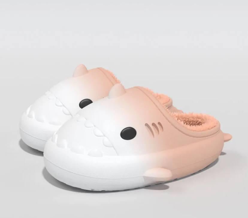 Сланцы Акулы домашние р. 40-41 Бежевый с белым (505125)