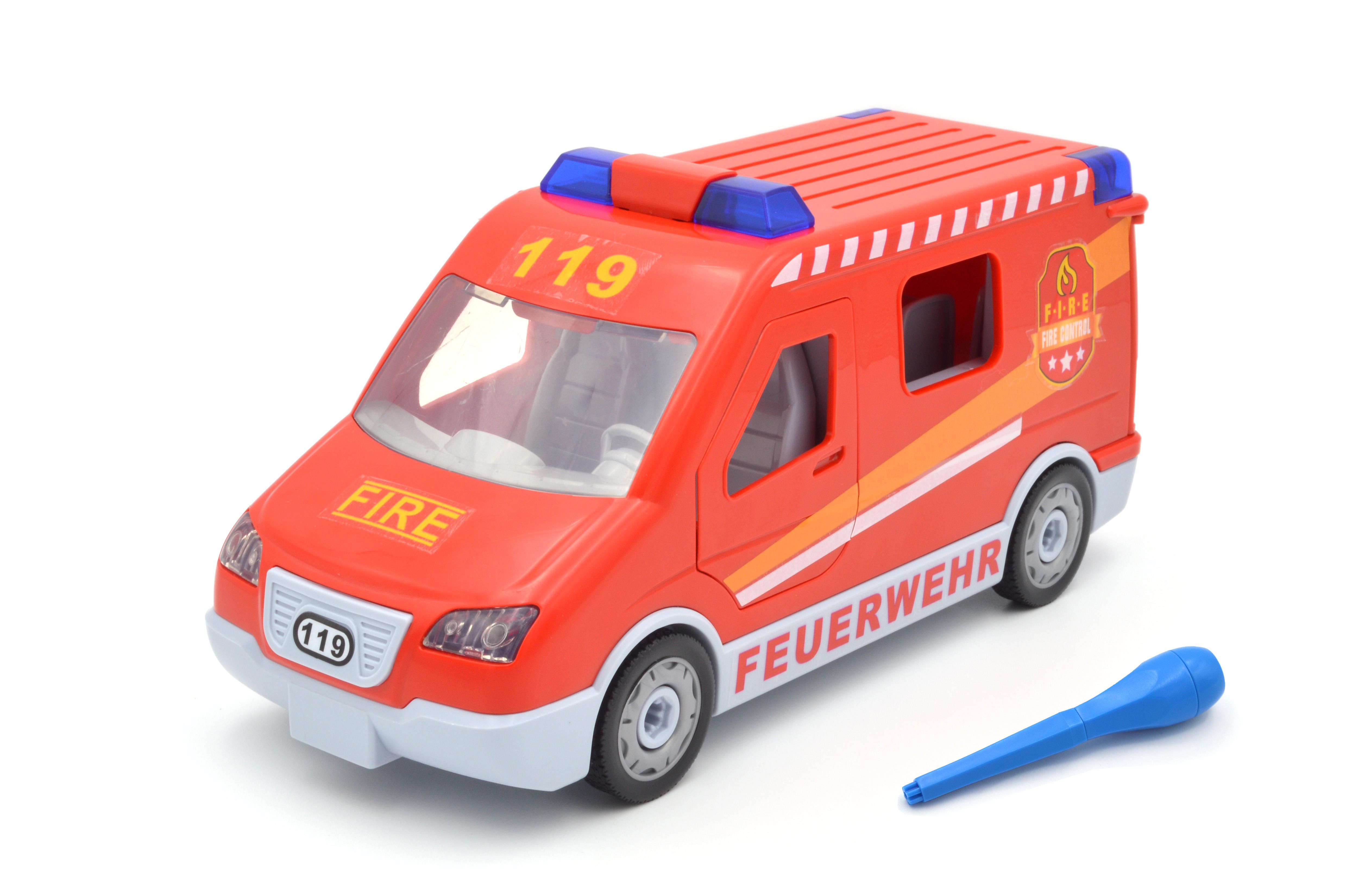 Конструктор 1375 мікроавтобус/пожежна охорона зі світловими та звуковими ефектами