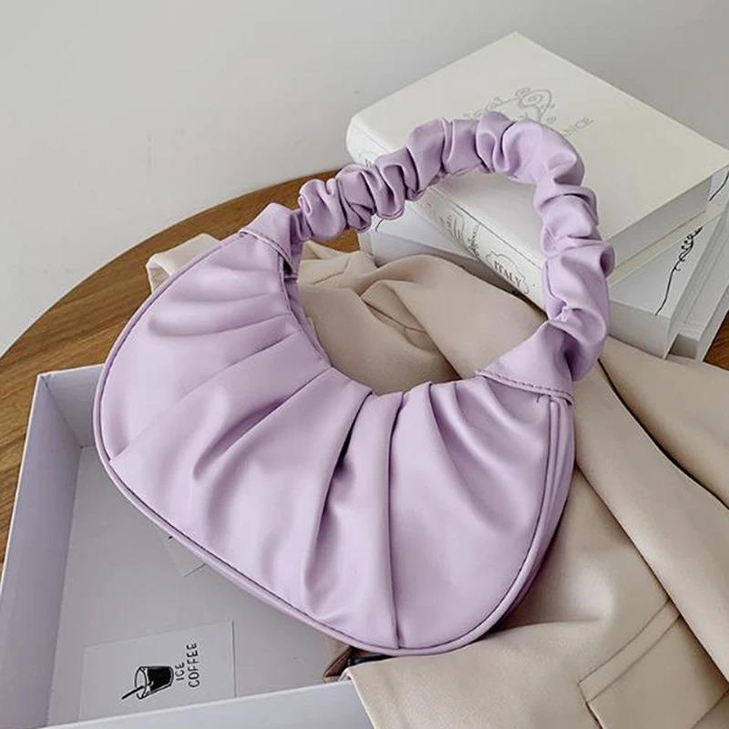 Женская сумка 6072 багет Фиолетовый