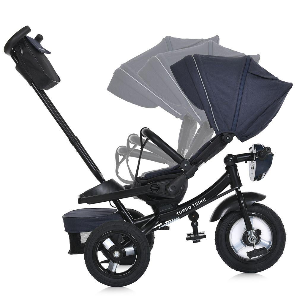 Дитячий велосипед триколісний Turbo Trike MT 1007 гумові колеса Синій (400947230) - фото 3 Дитячий велосипед триколісний Turbo Trike MT 1007 гумові колеса Синій (400947230) - фото 3