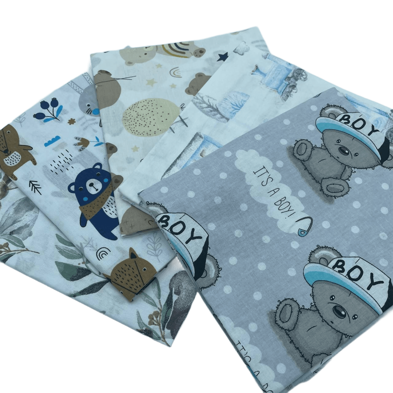 Пеленка детская BST из натуральной хлопковой ткани 5 шт. 90х80 см Серый (2586074065)