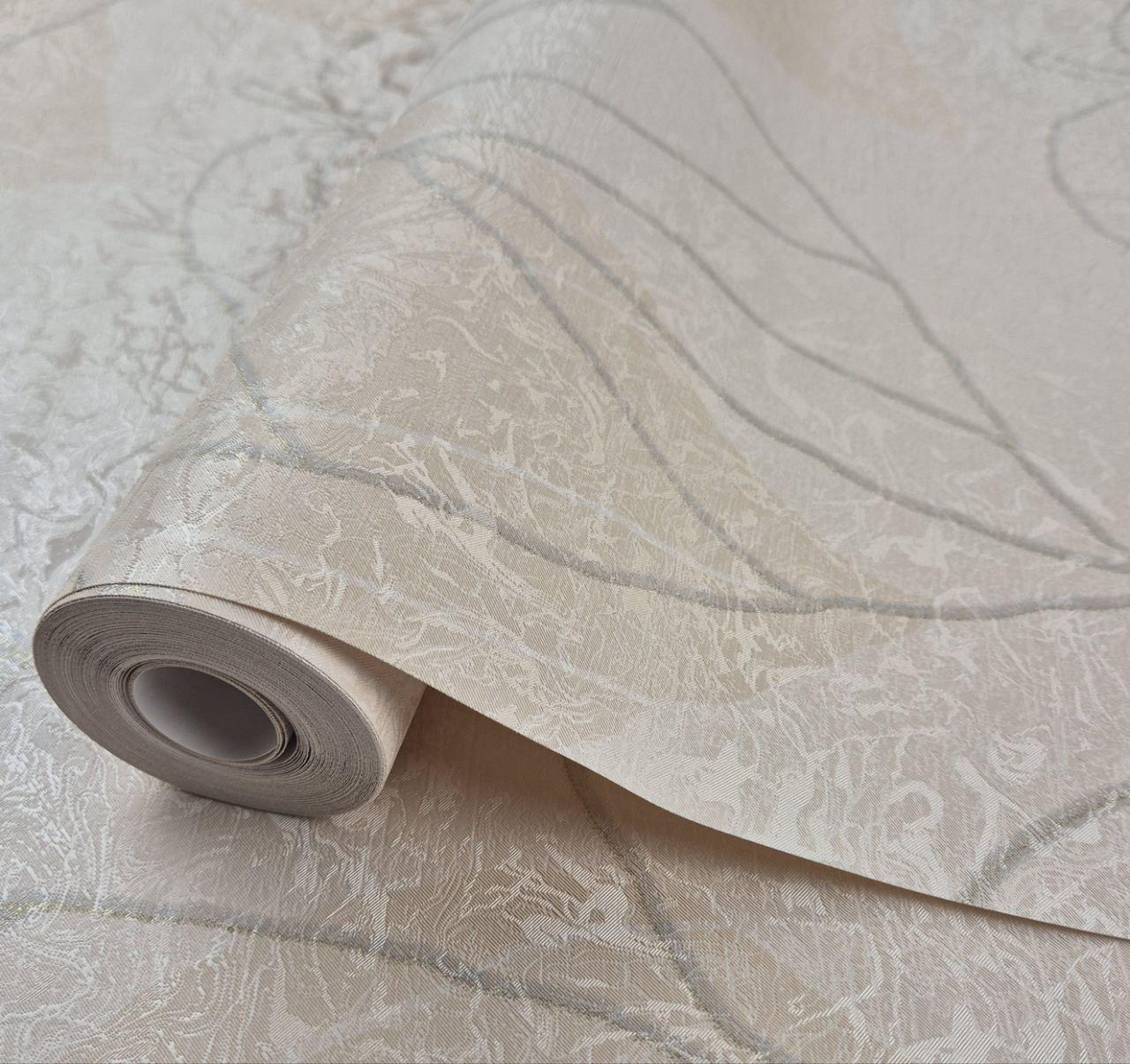 Обои виниловые на флизелине для спальни/гостиной/детской Marburg 21833 0,53х10,05 м Бежевый (2896137860)