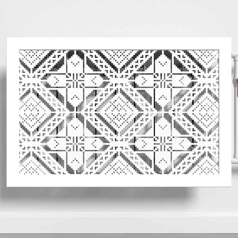 Решетка-экран на батарею SMARTWOOD 1500 мм Белый (R20745104)