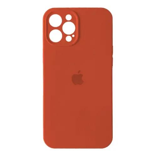 Силіконовый Чохол Накладка Закрита Камера Silicone Case Full Camera Для iPhone 12 Pro Max Orange