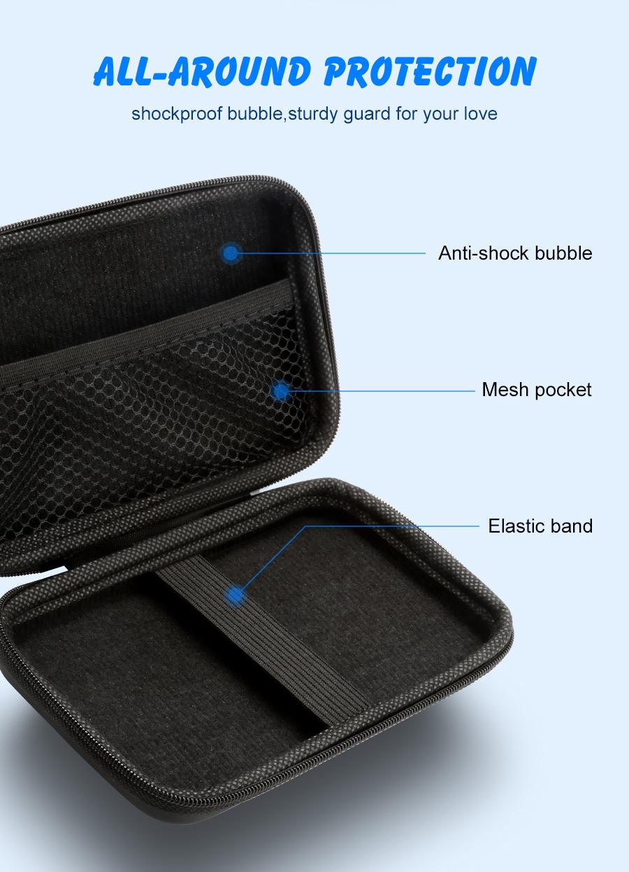 Чехол для планшета ROCKETEK HDP01 2.5 HDD Hard drive cover enclosure power bank, Big case Black (20002) - фото 4 Чехол для планшета ROCKETEK HDP01 2.5 HDD Hard drive cover enclosure power bank, Big case Black (20002) - фото 4