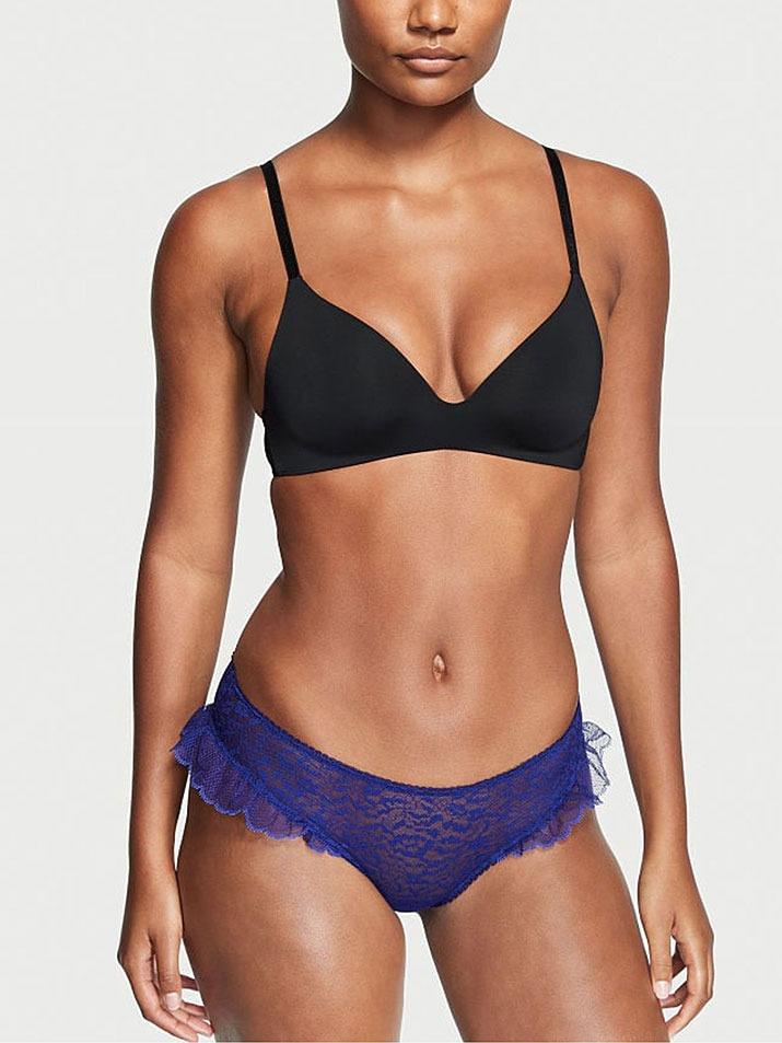 Трусики мережевні Victoria's Secret The Lacie Cheeky Panty Navy S Синій (26567661)