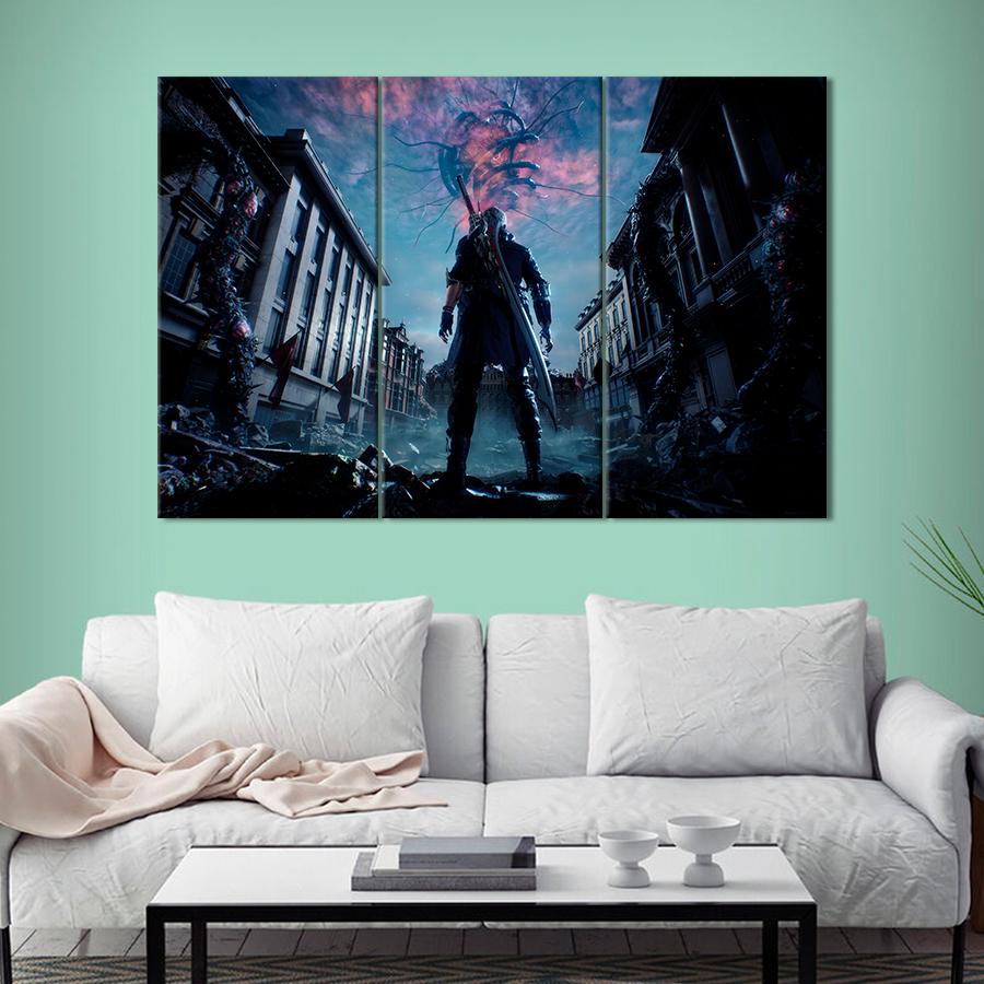 Настенний декор Слэшер-игра Devil May Cry 5 156x100 см (A186-3)