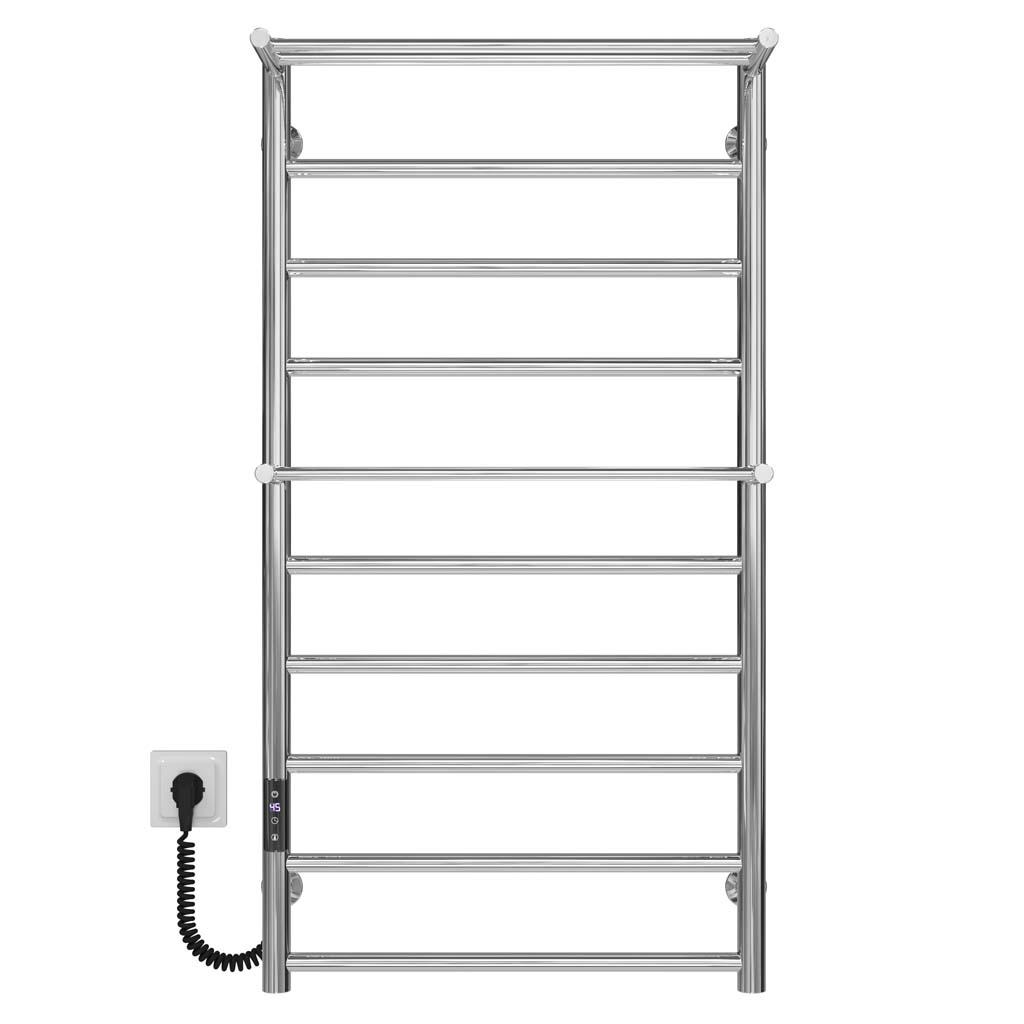 Полотенцесушитель электрический Deffi Терма Плюс П10 JD03 левое подключение нержавеющая сталь 500х1000 мм Хром (C.TA.100.50.10.ECL1)