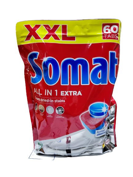 Таблетки для посудомоечных машин Somat All in One Extra 60 шт. - фото 1