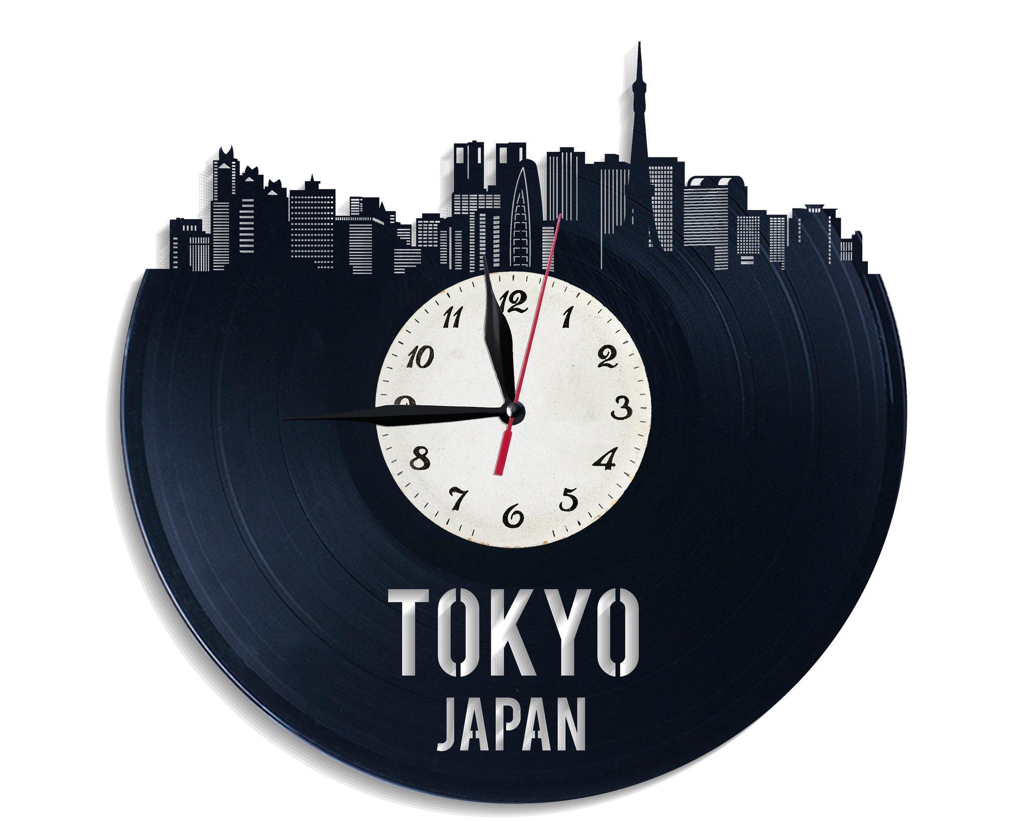 Часы настенные Токио 2864 из виниловой пластинки
