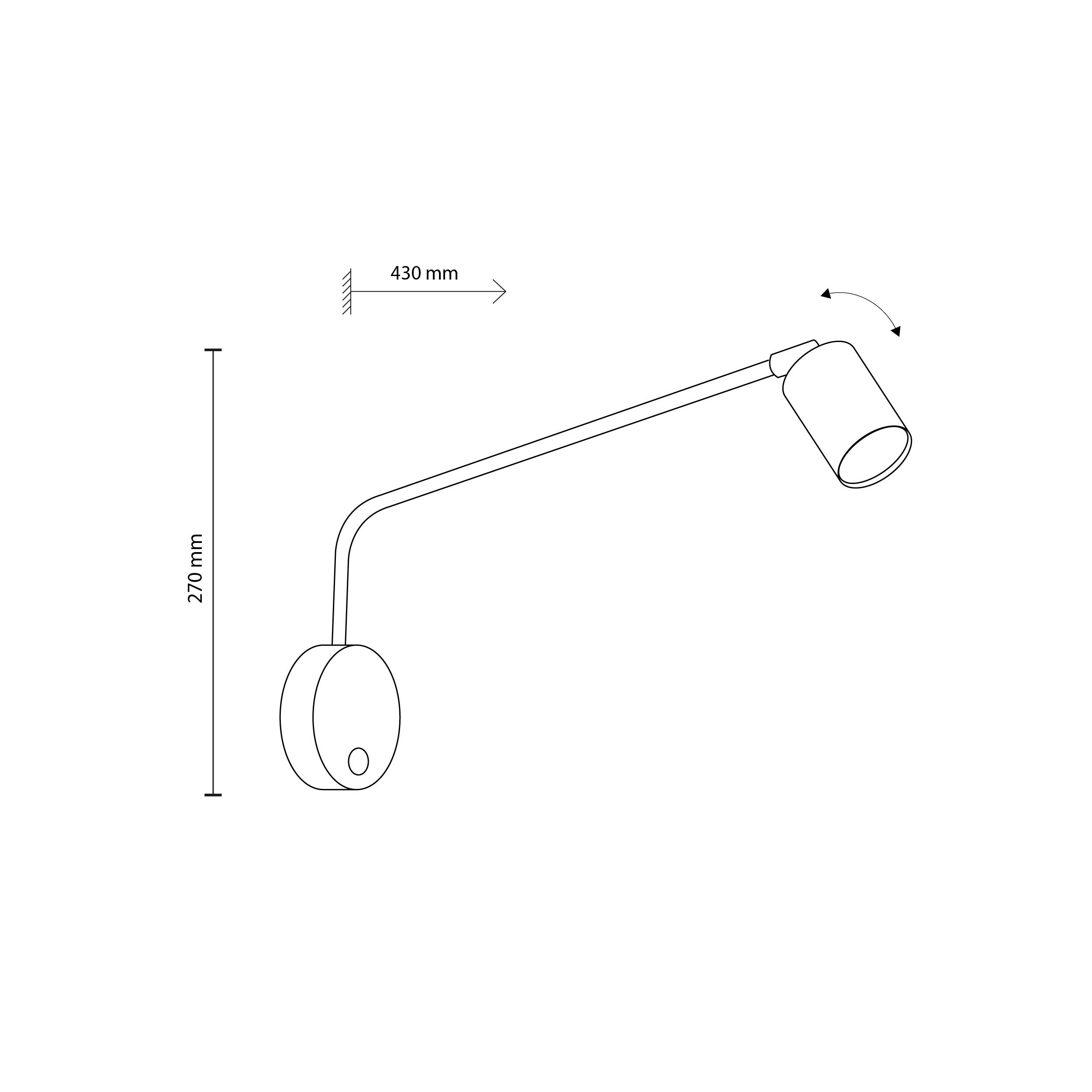 Бра TK Lighting LOGAN 1 Black (4743) - фото 9